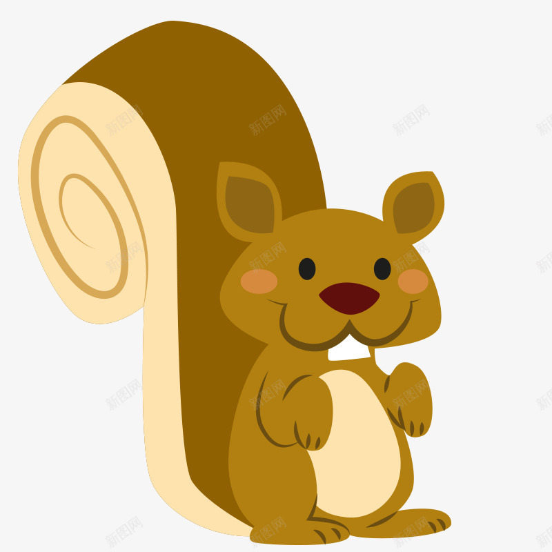卡通插画母婴背景可爱png免抠素材_新图网 https://ixintu.com 动物 动物园 卡通 可爱风格 插画 松鼠 母婴背景素材 童趣 贴纸