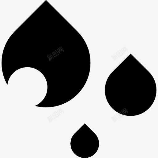雨滴图标png_新图网 https://ixintu.com 天气 形状 水滴 水滴型 泪滴 液 血 雨滴