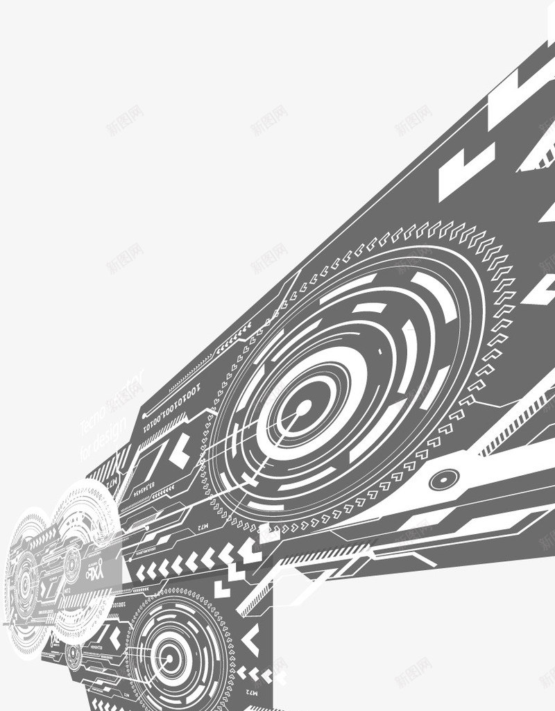 影视矢量图ai免抠素材_新图网 https://ixintu.com 影视 影视海报装饰 黑白 矢量图