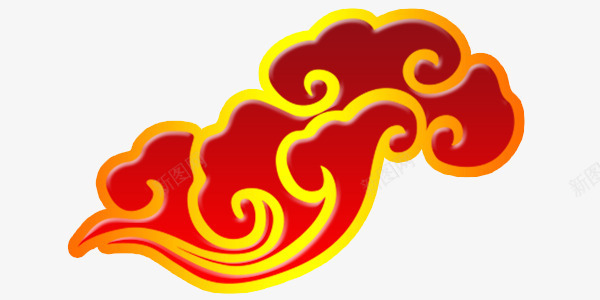 中国风云彩png免抠素材_新图网 https://ixintu.com 中国风 红云 鸿运