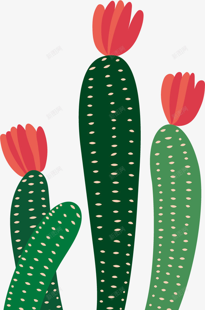 仙人掌花png免抠素材_新图网 https://ixintu.com 仙人掌花 卡通花盆 小花盆 花盆栽 花盆植物 鲜花盆栽