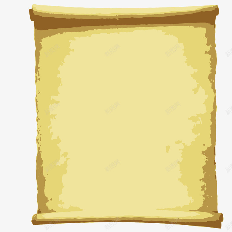 卷轴纸张矢量图ai免抠素材_新图网 https://ixintu.com 书纸 形状 绘画书本纸张 艺术 黄纸 矢量图