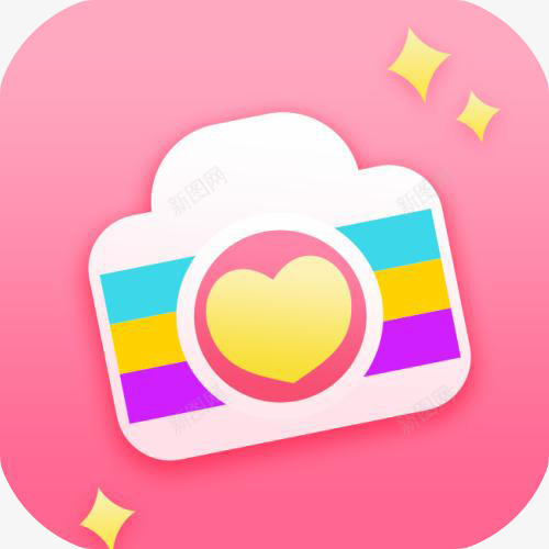 手机美颜相机应用logo图标png_新图网 https://ixintu.com app 先相机 手机应用logo设计 手机美颜相机应用 美颜相机 美颜相机应用 美颜相机应用logo