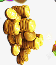 黄金金币元素png免抠素材_新图网 https://ixintu.com 财宝 财富 钱 钱币 黄色 黄金