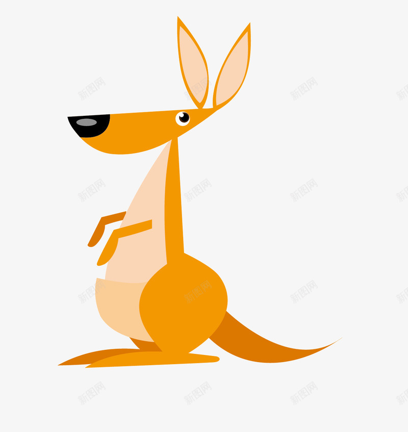 卡通手绘袋鼠png免抠素材_新图网 https://ixintu.com 卡通动物 卡通袋鼠 可爱袋鼠 手绘袋鼠 袋鼠 袋鼠png