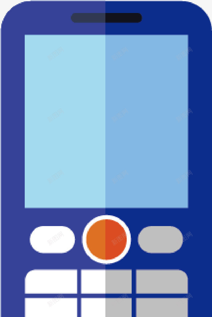 手绘简易的手机png免抠素材_新图网 https://ixintu.com 手机 手绘 智能设备 生活用品