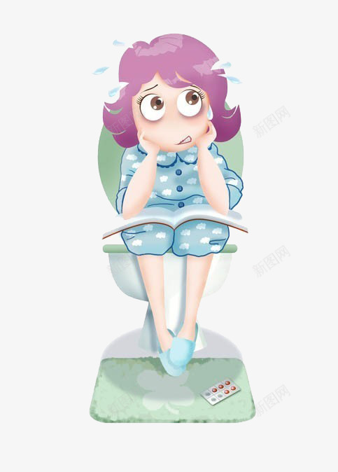 减肥误区png免抠素材_新图网 https://ixintu.com 健康减肥 减肥药 女性健康 女性减肥 马桶 马桶卡通