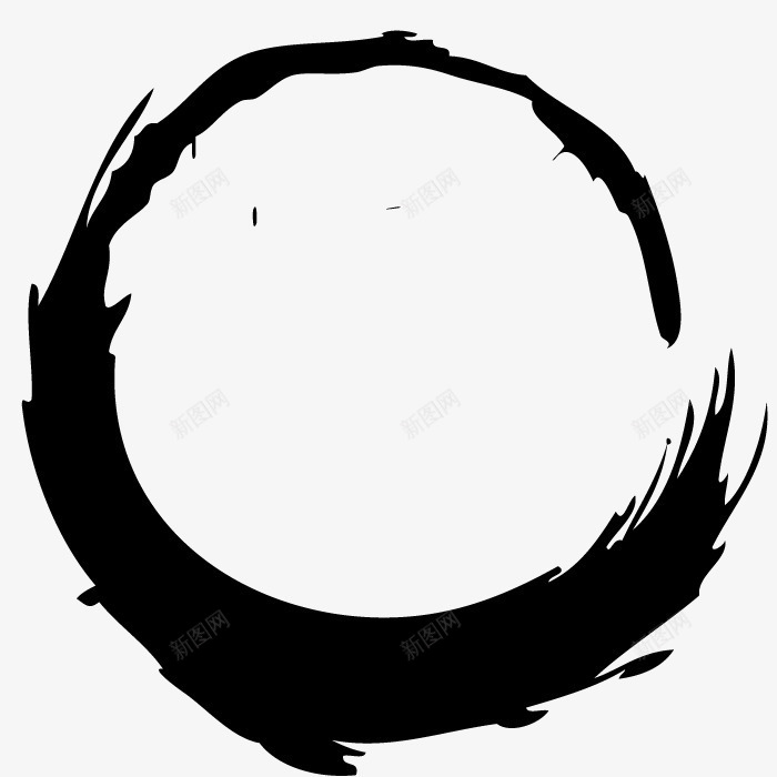 旋转框架png免抠素材_新图网 https://ixintu.com 书写 书法 书法墨汁 形状 笔迹 绘画 艺术