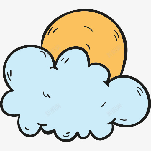 图标png_新图网 https://ixintu.com 云 云彩和太阳 多云天空 天气 晴天 气象 阴天