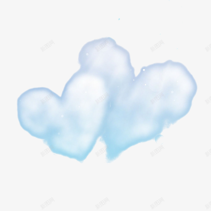 心形云彩png免抠素材_新图网 https://ixintu.com 云 云彩 心形 心形云 景色 白色