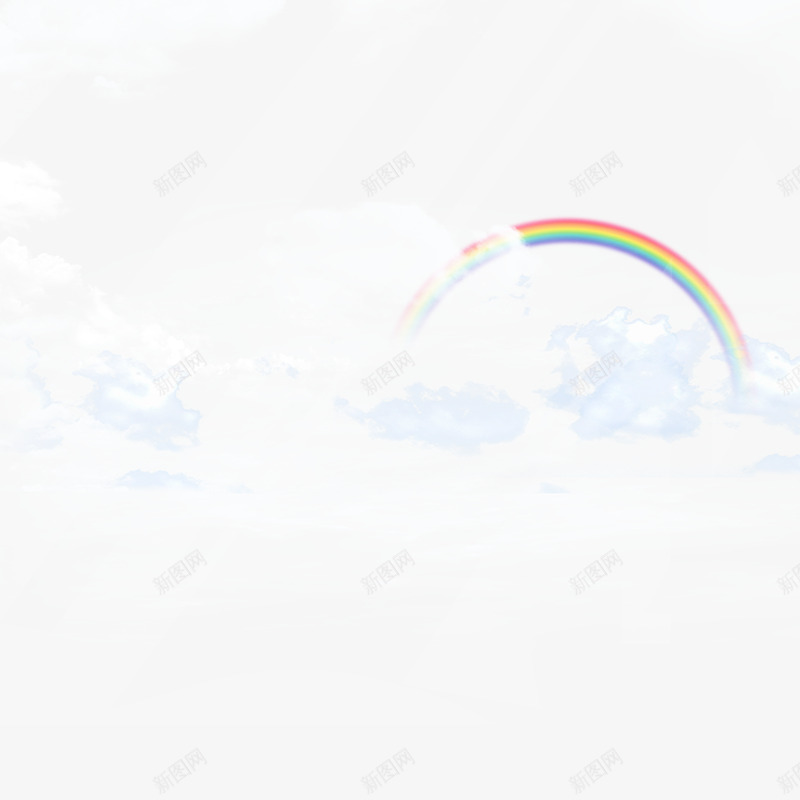 云彩彩虹psd免抠素材_新图网 https://ixintu.com 云 云彩 云端 彩虹