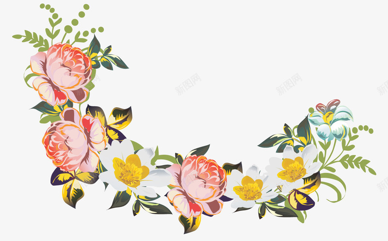 卡通鲜花花束卡通手绘花束png免抠素材_新图网 https://ixintu.com 卡通 唯美背景图片 手绘 手绘鲜花 抽象花朵 花朵海报背景 花束 鲜花相框 鲜花背景 鲜花背景素材