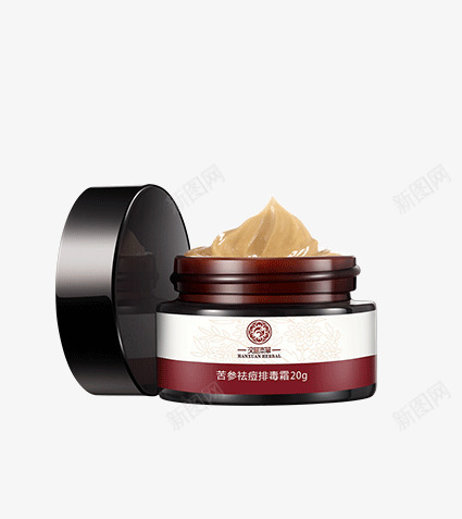 苦参祛痘排毒霜png免抠素材_新图网 https://ixintu.com 产品实物 修复 化妆品 排毒 祛痘 祛痘广告