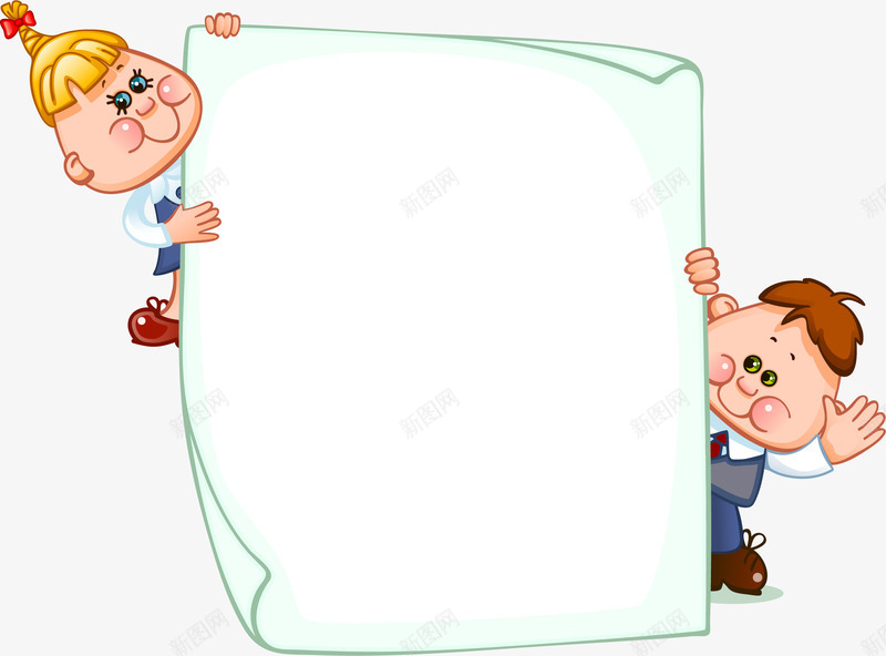 绿色童趣小孩纸张边框纹理png免抠素材_新图网 https://ixintu.com 免抠PNG 女孩 小孩 教育 男孩 童趣 纸张 绿色 草纸纹理 边框纹理