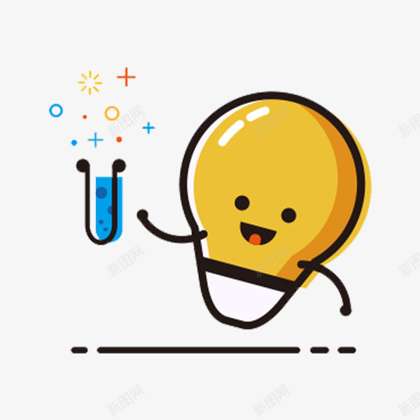 meb风格灯泡png免抠素材_新图网 https://ixintu.com meb风格 创意 卡通 可爱 灯泡