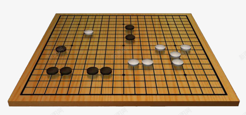 黄色棋盘中的黑白棋子png免抠素材_新图网 https://ixintu.com 棋子 棋盘 黄色 黑白