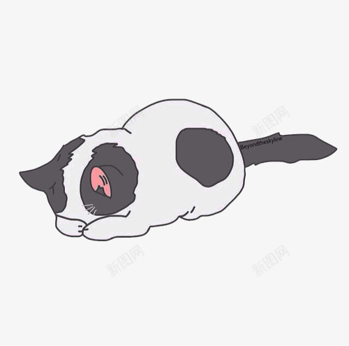蒸汽波风格卡通猫咪png免抠素材_新图网 https://ixintu.com 免抠下载 卡通猫咪 实物 手绘 蒸汽波风格 装饰