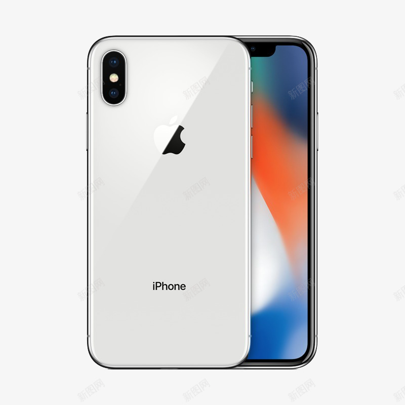 银色苹果手机png免抠素材_新图网 https://ixintu.com X iPhone 产品实物 双网通手机 苹果X 苹果手机 银色苹果手机免抠PNG