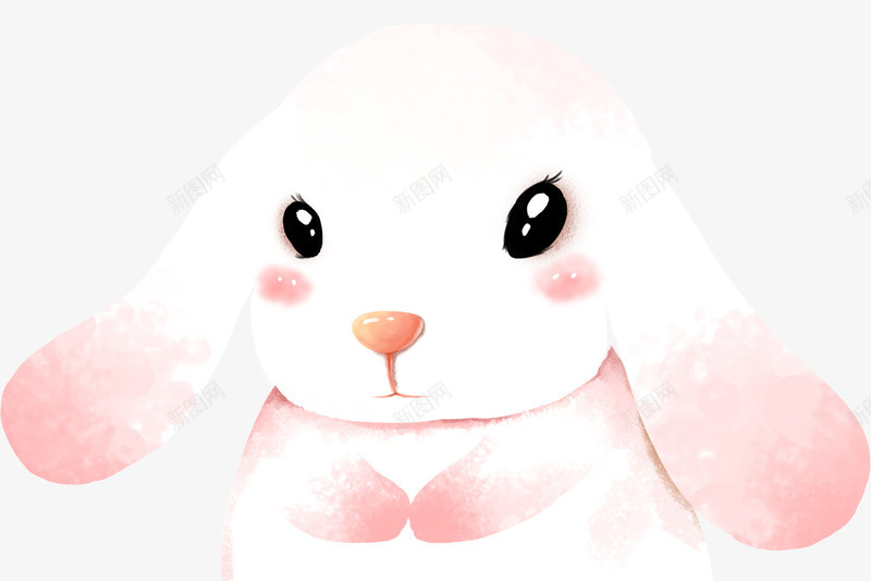 卡通手绘可爱大耳朵兔兔插画png免抠素材_新图网 https://ixintu.com 兔子 动物 卡通手绘 大耳朵兔兔 手绘插画 装饰图案