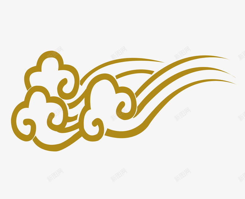 传统云朵png免抠素材_新图网 https://ixintu.com 云朵 云简笔画 传统 传统文化 矢量云纹 纹理 设计