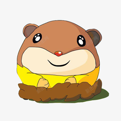 可爱的地鼠png免抠素材_新图网 https://ixintu.com 动物 卡通 可爱 地鼠 打地鼠