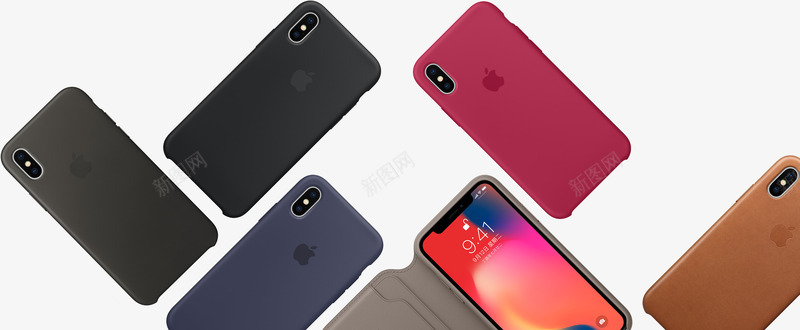 iPhoneXpng免抠素材_新图网 https://ixintu.com 全面屏 多色 手机 智能手机 苹果手机