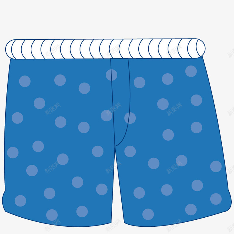 版型短裤png免抠素材_新图网 https://ixintu.com 形状 手绘 服装 男裤 裤子