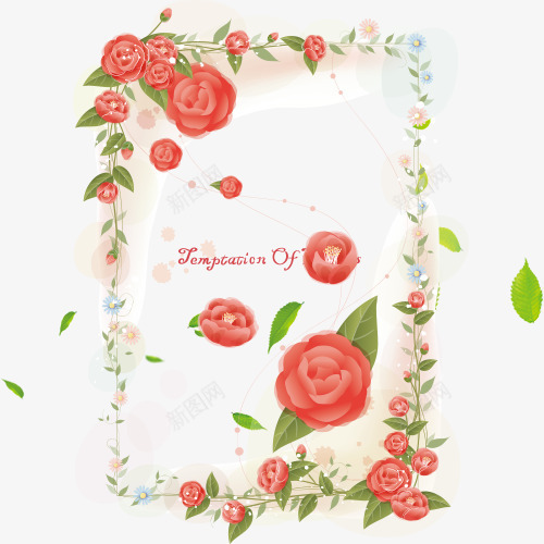 花环花圈装饰psd免抠素材_新图网 https://ixintu.com 框架 素材 花圈 花朵 花环 英文 装饰 鲜花