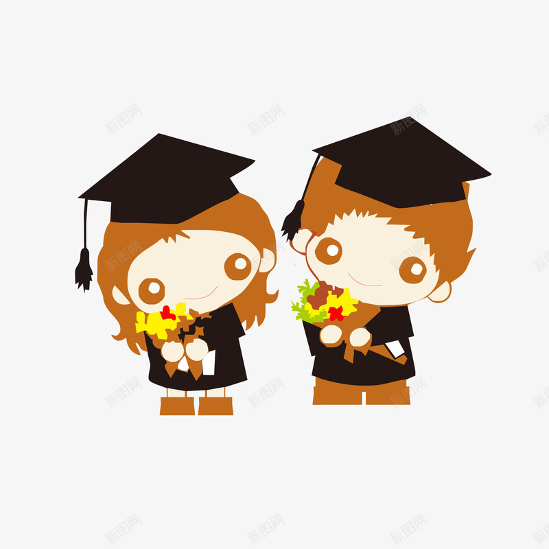风格可爱卡通小博士png免抠素材_新图网 https://ixintu.com 博士 博士帽 卡通小博士 可爱小博士 女博士 小博士 小博士人物