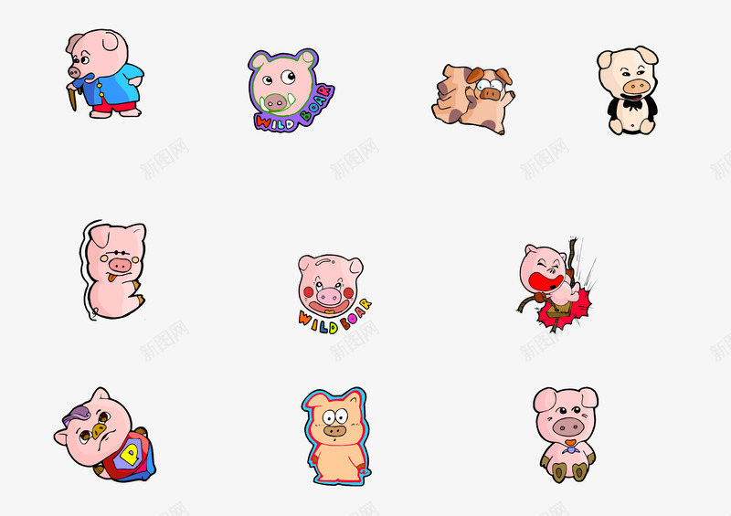 卡通可爱小猪psd免抠素材_新图网 https://ixintu.com 亨亨小猪可爱电脑壁纸图片 可爱卡通小猪 可爱的小猪 可爱面包小猪矢量图03 可爱黑白猪矢量图 韩国卡通
