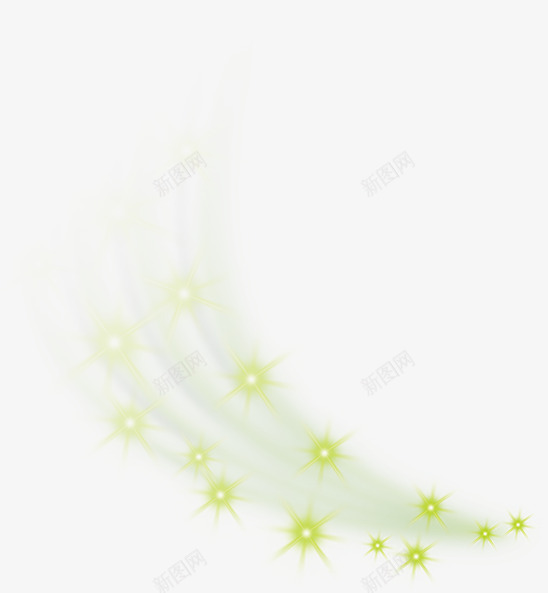 绿色梦幻星光png免抠素材_新图网 https://ixintu.com 星光 梦幻 绿色 设计