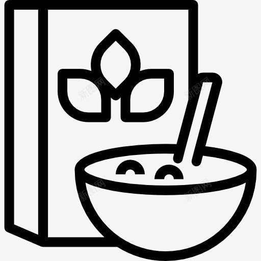 谷物图标png_新图网 https://ixintu.com 健康的食品 早餐 营养 谷物 食品 餐包 麦片