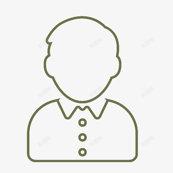 手绘男生头像图标png_新图网 https://ixintu.com 儿童图画 头像 底图 手绘图 男生 简图 轮廓