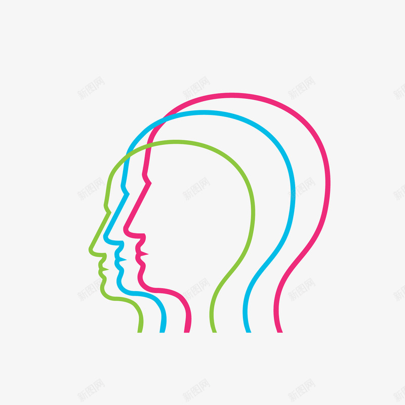 最强大脑彩色脑袋形状png免抠素材_新图网 https://ixintu.com 大脑 形状 彩色 最强 最强大脑 脑袋