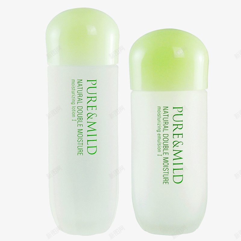 泊美柔润清爽水乳组合png免抠素材_新图网 https://ixintu.com 产品实物 化妆品 泊美 清爽水乳组合 美妆