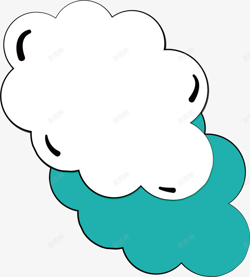创意云朵对话框矢量图ai免抠素材_新图网 https://ixintu.com 云朵 创意 卡通 对话 对话框 手绘 设计 矢量图