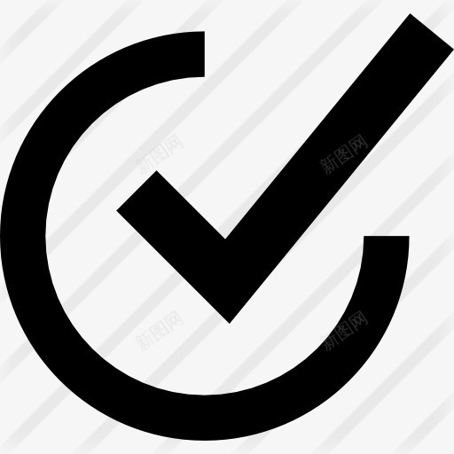 复选框图标png_新图网 https://ixintu.com 复选框 完成 形状和符号 检查接口 滴答