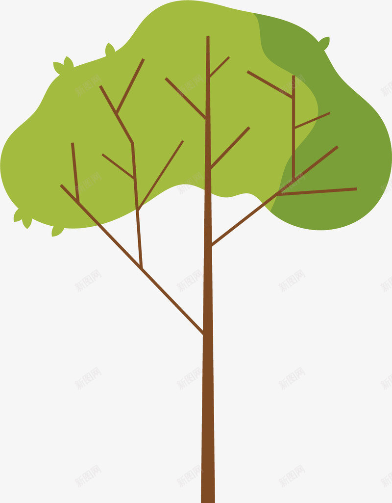 绿色的小树苗矢量图ai免抠素材_新图网 https://ixintu.com 健康 卡通手绘 树木 植物 绿色 绿阴 矢量图