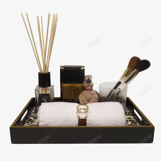 化妆物品矢量图eps免抠素材_新图网 https://ixintu.com 产品实物 化妆刷 毛巾 香薰 矢量图