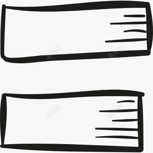 等号图标png_新图网 https://ixintu.com 学校材料 平等 形状 数学