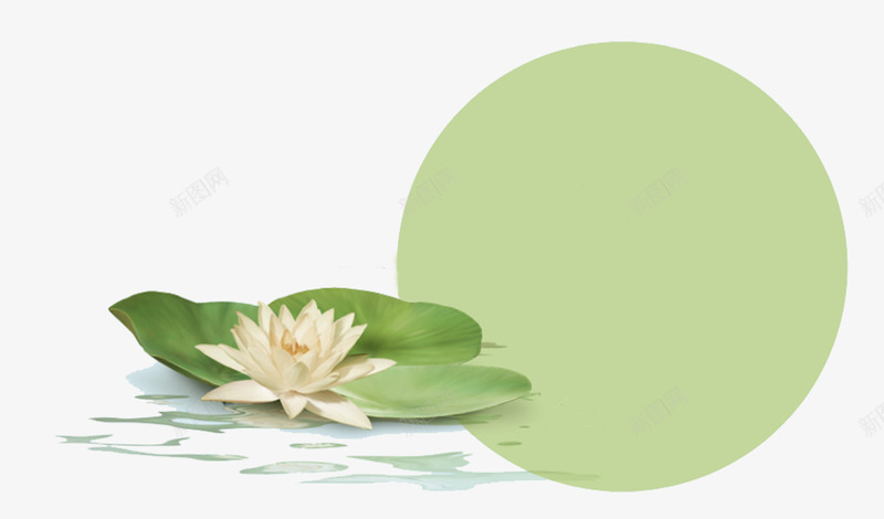 绿色荷花边框矢量图eps免抠素材_新图网 https://ixintu.com PPT 免抠PNG素材 绿色 边框 矢量图