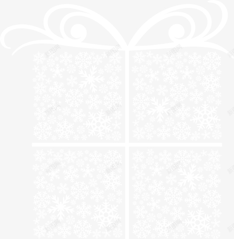白色简约礼物png免抠素材_新图网 https://ixintu.com 免抠PNG 图案 白色 礼物 礼盒 简约 背景 边框纹理