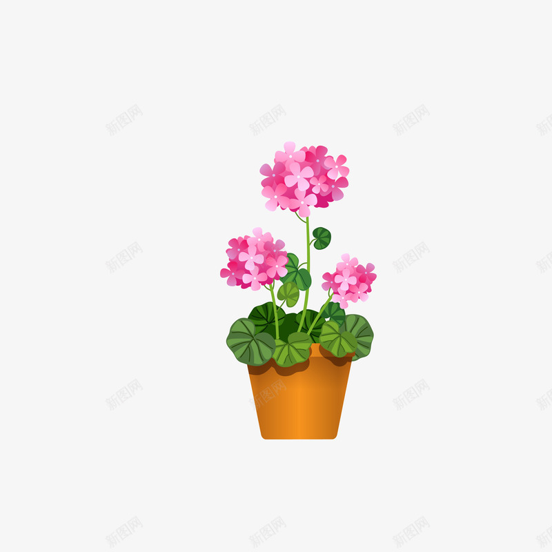 盆栽鲜花矢量图eps免抠素材_新图网 https://ixintu.com PNG图 PNG图下载 创意卡通 卡通插图 室内绿植 插图 盆栽 鲜花 矢量图
