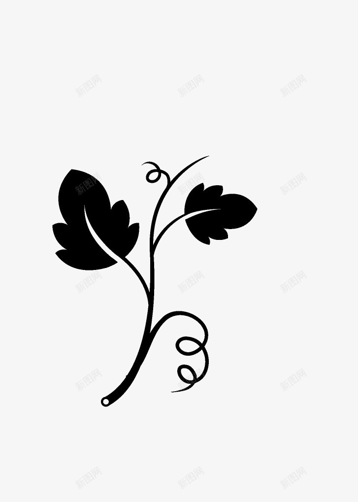 卡通简约黑白插画小清新花朵png免抠素材_新图网 https://ixintu.com 小清新插画 广告设计 扁平化简约黑白样式 极简黑白图样 简笔画装饰 花朵 黑白简约插画