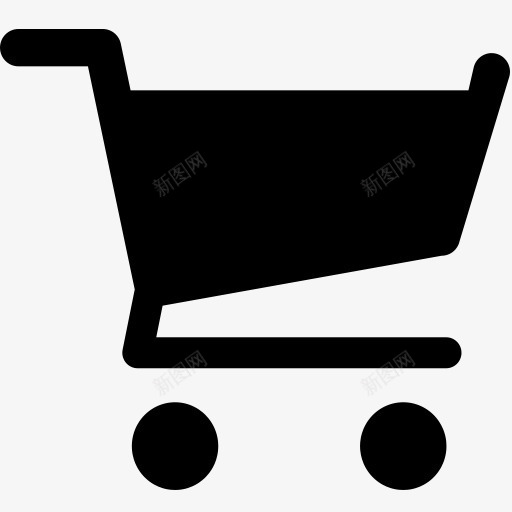 手绘扁平风格购物车小图标png_新图网 https://ixintu.com 图标 扁平 购物车 风格