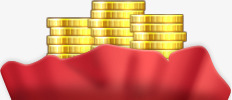 金币金钱图案金币财富png免抠素材_新图网 https://ixintu.com 商业配图 宝箱 财富 金币 金币图案 金钱图案 钱币