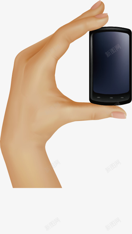 手势png免抠素材_新图网 https://ixintu.com 手拿手机 拿东西 鼠绘