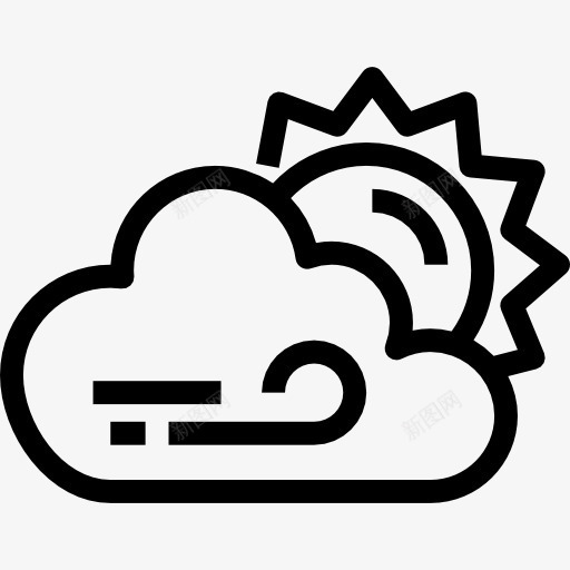 图标png_新图网 https://ixintu.com 云 云彩和太阳 多云天空 天气 晴天 气象 阴天