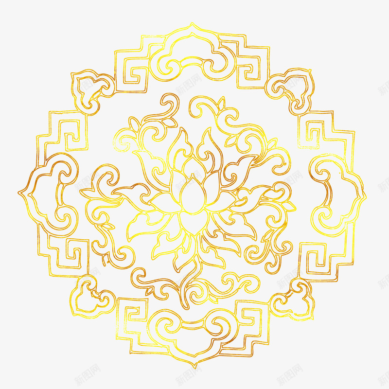 中国风传统鲜花图案烫金花纹png免抠素材_新图网 https://ixintu.com 中国风 中国风传统鲜花图案烫金花纹免抠图免费下载 传统 免抠图 图案 烫金 立体花纹 花纹 金色花纹 鲜花图案