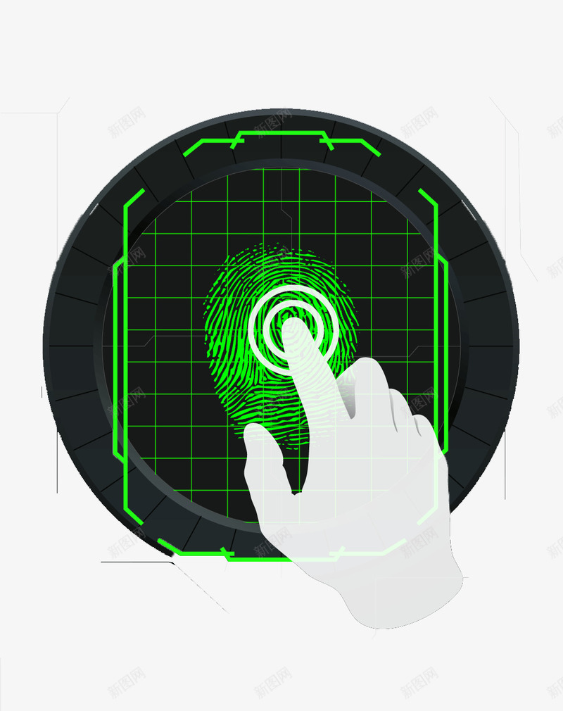 使用手机解锁系统png免抠素材_新图网 https://ixintu.com 使用 加密 手机 手机加密 指纹解锁 系统 系统加密 解锁